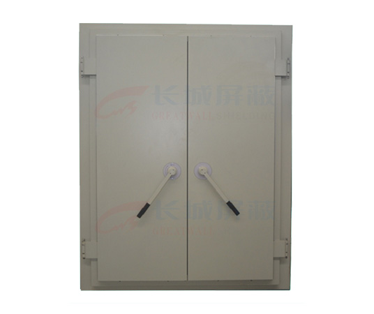 双簧片双开屏蔽门